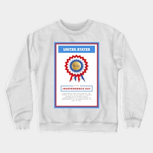 Independence Day - United States - For 4th of july - Print Design Poster - 1706201 Crewneck Sweatshirt